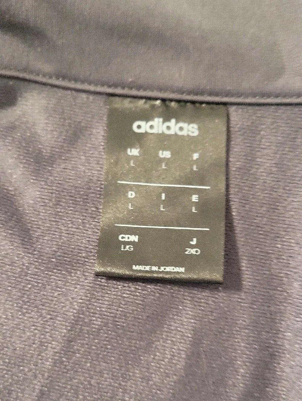 adidas Men's Dark Gray Zip-Front Track Jacket with Black Stripes